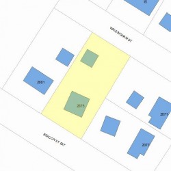 2075 Beacon St, Newton, MA 02468 plot plan