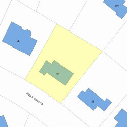 32 Indian Ridge Rd, Newton, MA 02459 plot plan