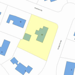 93 Plymouth Rd, Newton, MA 02461 plot plan