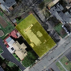 21 Floral St, Newton, MA 02461 aerial view