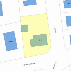 55 Hale St, Newton, MA 02464 plot plan