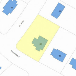 297 Woodward St, Newton, MA 02468 plot plan