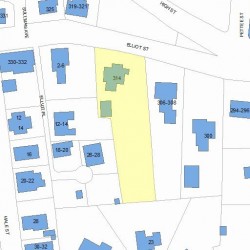314 Elliot St, Newton, MA 02464 plot plan