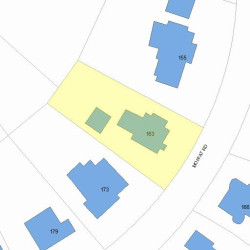 163 Moffat Rd, Newton, MA 02468 plot plan