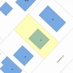 39 Churchill St, Newton, MA 02460 plot plan