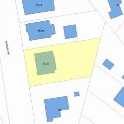 82 Circuit Ave, Newton, MA 02461 plot plan