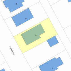 36 Wildwood Ave, Newton, MA 02460 plot plan