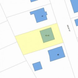 43 Dalby St, Newton, MA 02458 plot plan