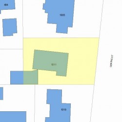 1011 Centre St, Newton, MA 02459 plot plan