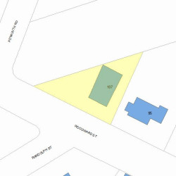 107 Woodward St, Newton, MA 02461 plot plan