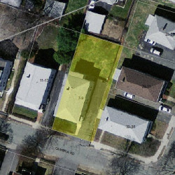 7 Cambria Rd, Newton, MA 02465 aerial view