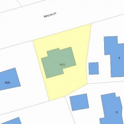 1412 Beacon St, Newton, MA 02468 plot plan