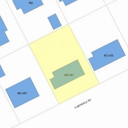 461 Albemarle Rd, Newton, MA 02460 plot plan