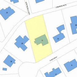 16 Osborne Path, Newton, MA 02459 plot plan