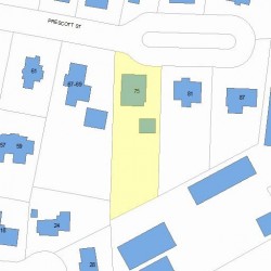 75 Prescott St, Newton, MA 02460 plot plan