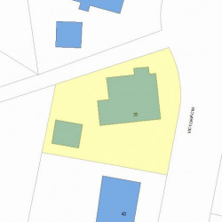 35 Victoria Cir, Newton, MA 02459 plot plan
