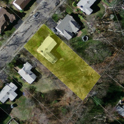 24 Myerson Ln, Newton, MA 02459 aerial view