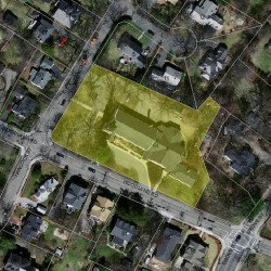64 Hancock St, Newton, MA 02466 aerial view