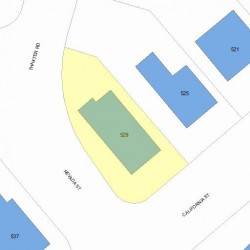 529 California St, Newton, MA 02460 plot plan