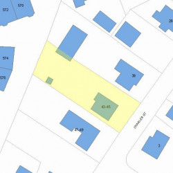 45 Charles St, Newton, MA 02461 plot plan