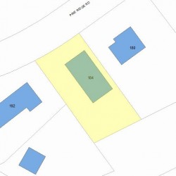 184 Pine Ridge Rd, Newton, MA 02468 plot plan