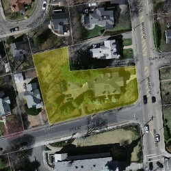 377 Walnut St, Newton, MA 02460 aerial view