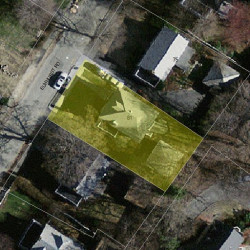 81 Elmhurst Rd, Newton, MA 02458 aerial view