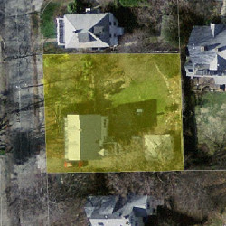 40 Cedar St, Newton, MA 02459 aerial view