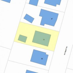 51 Wyoming Rd, Newton, MA 02460 plot plan