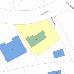 39 Beecher Pl, Newton, MA 02459 plot plan