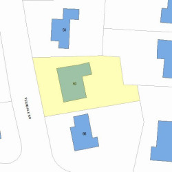 60 Verndale Rd, Newton, MA 02461 plot plan