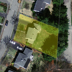22 Grayson Ln, Newton, MA 02462 aerial view