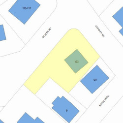 123 Langley Rd, Newton, MA 02459 plot plan