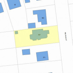 167 Melrose St, Newton, MA 02466 plot plan