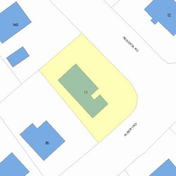 11 Roberta Rd, Newton, MA 02466 plot plan