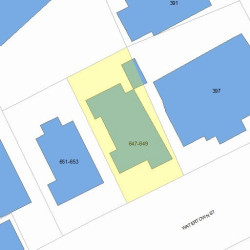 649 Watertown St, Newton, MA 02460 plot plan