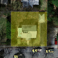 51 Waldorf Rd, Newton, MA 02464 aerial view