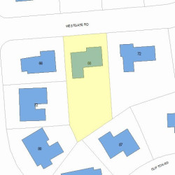 80 Westgate Rd, Newton, MA 02459 plot plan