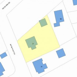 37 Mountfort Rd, Newton, MA 02461 plot plan