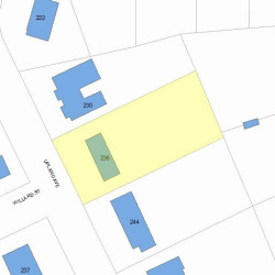236 Upland Ave, Newton, MA 02461 plot plan