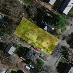 17 Belmont St, Newton, MA 02458 aerial view