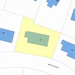 99 Mary Ellen Rd, Newton, MA 02468 plot plan