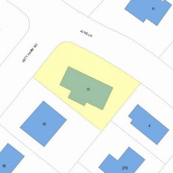 16 June Ln, Newton, MA 02459 plot plan