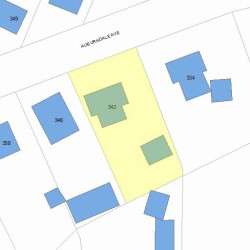 342 Auburndale Ave, Newton, MA 02466 plot plan