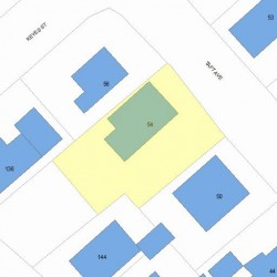 54 Taft Ave, Newton, MA 02465 plot plan