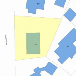 140 Plymouth Rd, Newton, MA 02461 plot plan