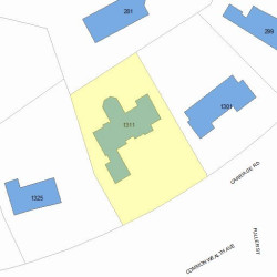 1311 Commonwealth Ave, Newton, MA 02465 plot plan