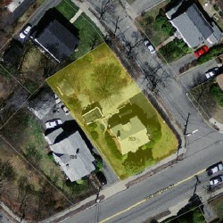 783 Watertown St, Newton, MA 02465 aerial view