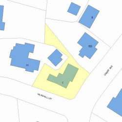 5 Marshall St, Newton, MA 02459 plot plan