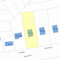 1193 Boylston St, Newton, MA 02461 plot plan